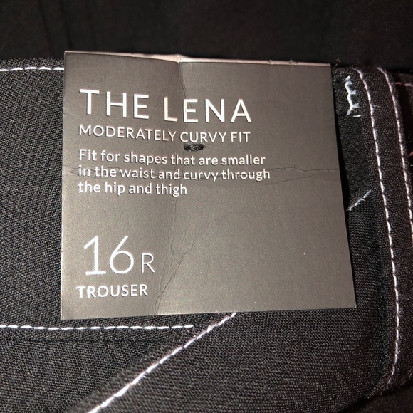 🎉HP🎉 LANE BRYANT LENA Belted Flat Front Tailor Stretch Trouser Pants 16R NWT! - Picture 14 of 16